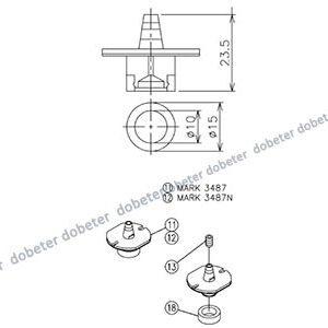 MTKU001762AB NOZZLE 3487NN